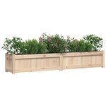 vidaXL Jardinière 180x31x31 cm bois de pin massif
