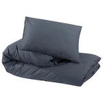 vidaXL Ensemble de housse de couette Anthracite 140x200 cm Microfibre