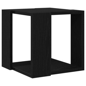 vidaXL Table basse Chêne noir 32 x 32 x 30 cm Bois d'ingénierie