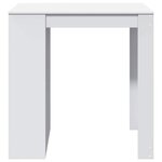 vidaXL Table de bar blanc 102x70x103 5 cm bois d'ingénierie