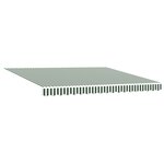 auvent rétractable automatique vidaXL vert et blanc 400x300 cm