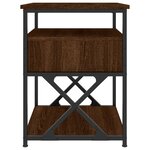 vidaXL Tables de chevet 2Pièces chêne marron 40x42x55cm bois d'ingénierie