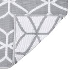 vidaXL Tapis d'extérieur Gris 140x200 cm PP