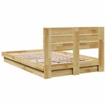 vidaXL Cadre de lit avec tête de lit sans matelas 120x200 cm