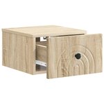 vidaXL Cabinet de chevet mural Chêne Sonoma 33 x 34 5 x 20 cm