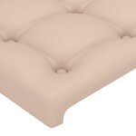 vidaXL Tête de lit à LED Cappuccino 160x5x78/88 cm Similicuir