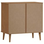 vidaXL Commode MOLDE Marron 80x40x80 cm Bois de pin solide