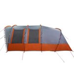 vidaXL Tente familiale tunnel 8 personnes gris imperméable