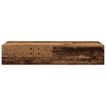 vidaXL Étagère murale avec tiroirs vieux bois bois d'ingénierie