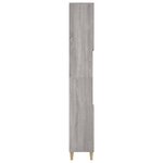 vidaXL Armoire de bain sonoma gris 30x30x190 cm bois d'ingénierie