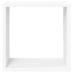 vidaXL Étagères cube murales 2 Pièces Blanc 30x15x30 cm