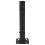 vidaXL Base de parasol pour mât Ø32/34/38 mm noir mat acier