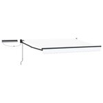 vidaXL Auvent rétractable électrique Blanc et anthracite 3 x 2 5 m