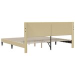 vidaXL Cadre de lit avec tête de lit Gris Vert Clair 180 x 200 cm