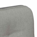 vidaXL Chaise pivotante de bureau Gris clair Tissu