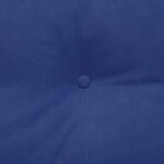 vidaXL Coussin de Dos Bleu police 100 x 24 x 50 cm Velours
