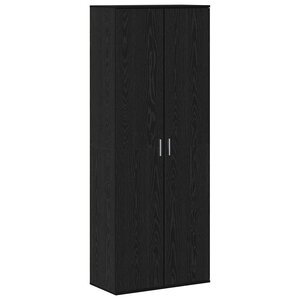vidaXL Haut Armoire Chêne noir 70 x 33 5 x 180 cm Bois d'ingénierie
