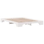 vidaXL Cadre de lit Blanc 150 x 200 cm Pin massif