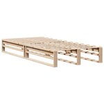 vidaXL Cadre de lit sans matelas 100x200 cm bois massif de pin