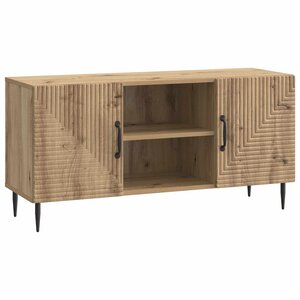 vidaXL Meuble TV Chêne artisanal 102 x 34 5 x 50 cm Bois d'ingénierie