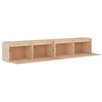 vidaXL Armoires murales 2 Pièces 100x30x35 cm Bois de pin massif