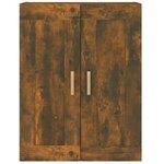 vidaXL Armoire murale chêne fumé 69 5x32 5x90 cm bois d'ingénierie