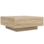 vidaXL Table basse chêne sonoma 80x80x31 cm bois d'ingénierie