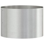 vidaXL Cache-pot de jardin Argent 30 x 30 x 20 cm Acier inoxydable