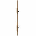 vidaXL Porte-manteau mural chêne artisanal 60 x 3 x 82 cm