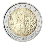 2 euros commémorative Italie 2005 - Constitution européenne.