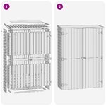 vidaXL Abri à outils de jardin 123x50x171 cm Pinède imprégnée