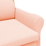 vidaXL fauteuil Rose 76 x 94 x 102 cm Tissu Sharpa