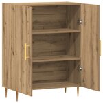 vidaXL Buffet chêne artisanal 69 5x34x90 cm bois d'ingénierie