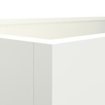 vidaXL Jardinière blanc 62x47x46 cm acier laminé à froid