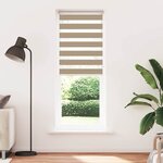 vidaXL Store zèbre marron sable largeur du tissu 80 9 cm polyester