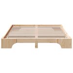 vidaXL Cadre de lit Pin massif 140 x 200 cm Bois massif en pin