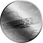 Monnaie WRIGHT BROTHERS 1/500 Oz Platine 25$ Liberia 2026 (PRÉCOMMANDE)