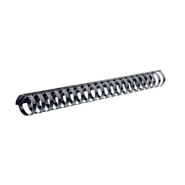 Baguette plastique à anneaux, diamètre: 6 mm, noir LEITZ