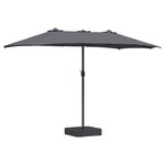 vidaXL Parasol de jardin Anthracite 385 x 209 x 244 cm