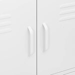 vidaXL Armoire de rangement Blanc 80x35x101 5 cm Acier