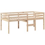 vidaXL Lit haut sans matelas 90x190 cm bois de pin massif