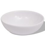 vidaXL Meuble de salle de bain 4 Pièces avec lavabo et robinet Noir