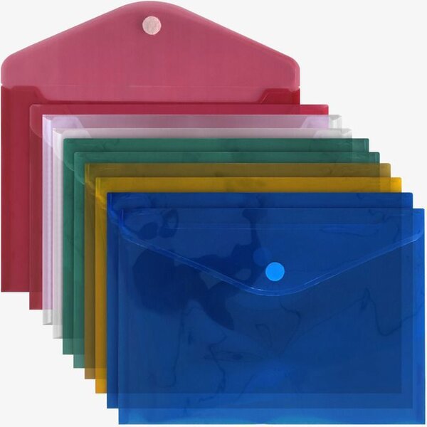 ACROPAQ 10 Pochettes Porte -Documents A4 avec Scratch- Restez Organisé avec Style