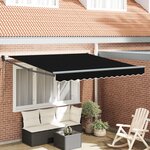 vidaXL Auvent Rétractable Automatique Noir 300x250 cm