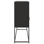 vidaXL Buffet noir 100 5x39x107 cm acier