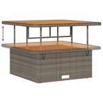 vidaXL Ensemble de canapé de jardin avec coussin 11 Pièces Gris