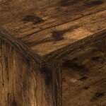 vidaXL Meuble TV Chêne fumé 37 x 35 x 35 cm Bois d'ingénierie