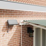 vidaXL Auvent Rétractable avec 500 × 350 cm Vert et blanc
