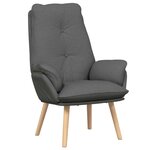 vidaXL Fauteuil relaxant Gris foncé 69 x 74 x 93 cm tissu