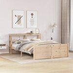 vidaXL Cadre de lit avec tête de lit sans matelas 150x200 cm